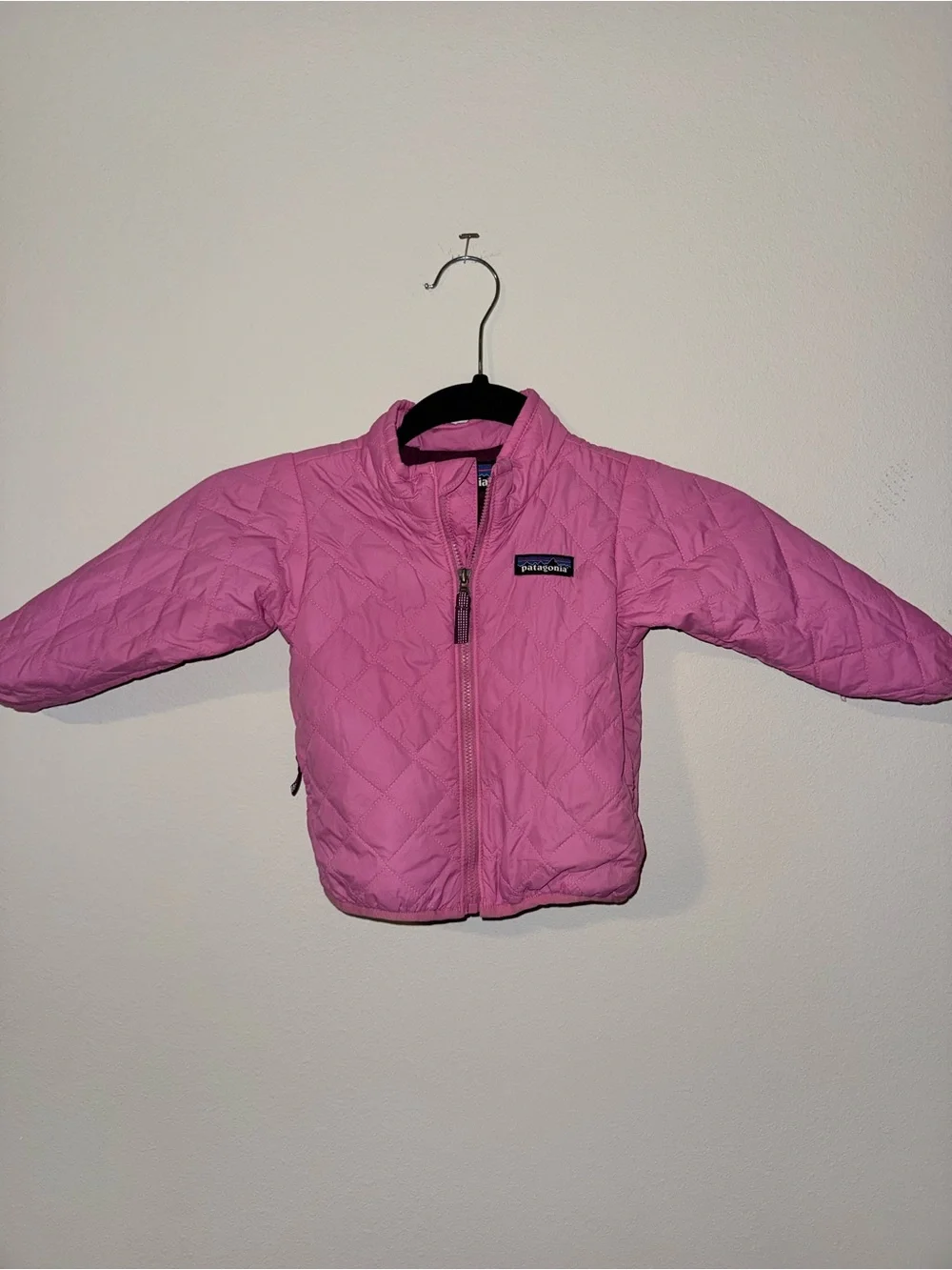 Patagonia Pink and Purple Kids Jacket with Logo Patch